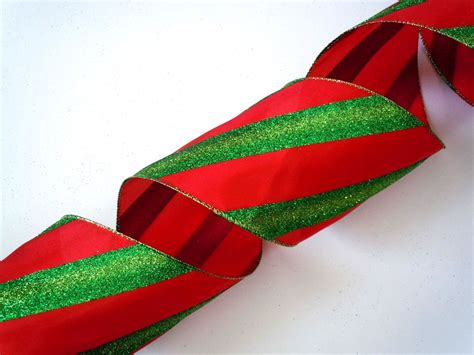 wide christmas ribbon wired